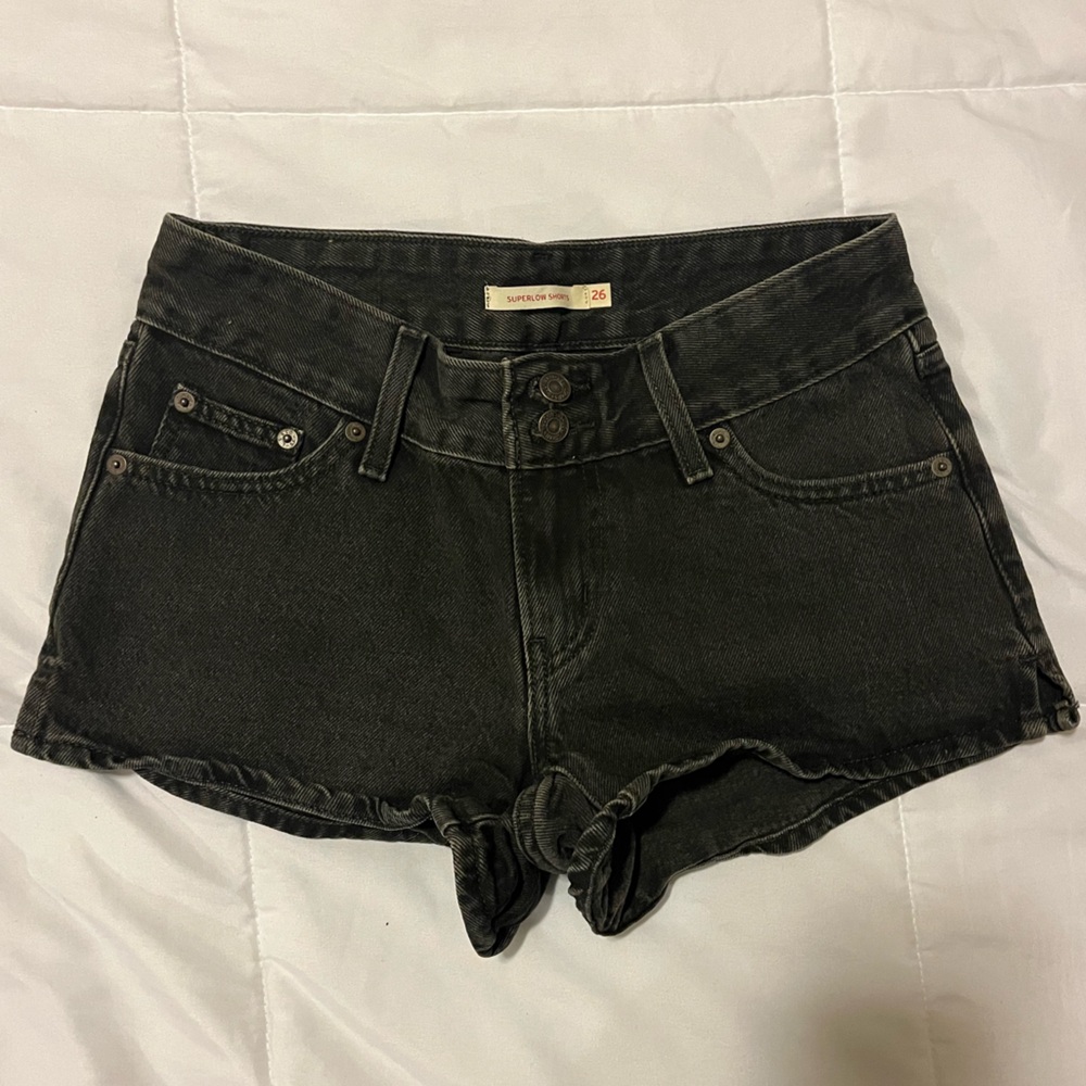 Levi's Black Jean Shorts for Women